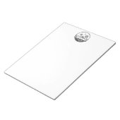 ヴィンテージサンムーンスターズ海プラネットアーススケッチ ノートパッド (アングル)