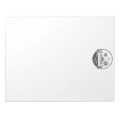 ヴィンテージサンムーンスターズ海プラネットアーススケッチ ノートパッド (正面)