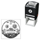 ヴィンテージサンムーンスターズ海地球エックスリブリ セルフインキングスタンプ (インサイチュ)