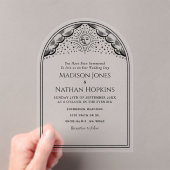 ヴィンテージサンムーンタロットカードアー結婚チ アクリル招待状 (インサイチュ (ポータブル))