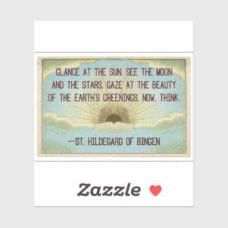 ヴィンテージサンライズ葉書BingenのSt. Hildegard シール