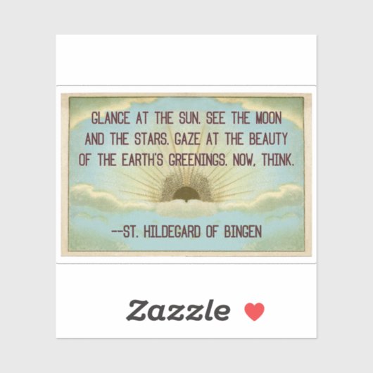 ヴィンテージサンライズ葉書BingenのSt. Hildegard シール (シート)