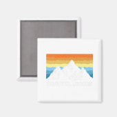 ヴィンテージサンリバー、オレゴン州マウンテンハイキング マグネット (正面/裏面)