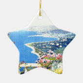 ヴィンテージサンレモイタリアヨーロッパ旅行 セラミックオーナメント (正面)