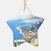 ヴィンテージサンレモイタリアヨーロッパ旅行 セラミックオーナメント (左)