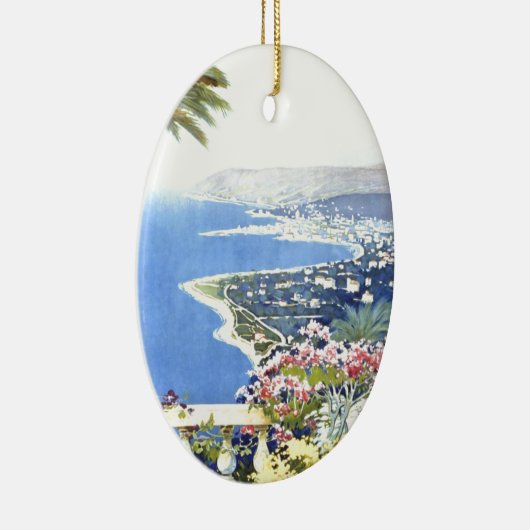 ヴィンテージサンレモイタリアヨーロッパ旅行 セラミックオーナメント (右)