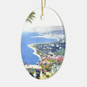 ヴィンテージサンレモイタリアヨーロッパ旅行 セラミックオーナメント (左)