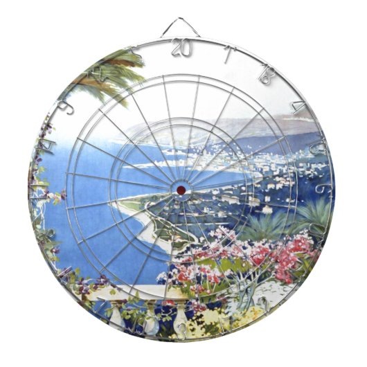 ヴィンテージサンレモイタリアヨーロッパ旅行 ダーツボード (正面)