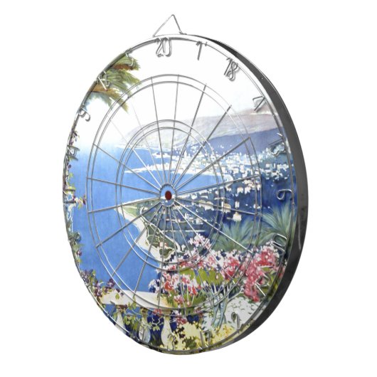 ヴィンテージサンレモイタリアヨーロッパ旅行 ダーツボード (正面右)