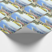 ヴィンテージサンレモイタリアヨーロッパ旅行 ラッピングペーパー (角)