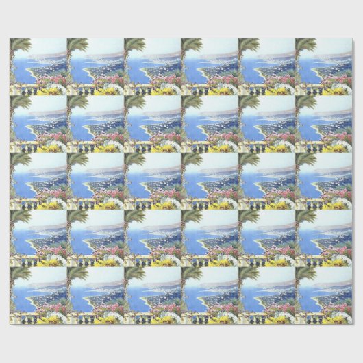 ヴィンテージサンレモイタリアヨーロッパ旅行 ラッピングペーパー (フラット)