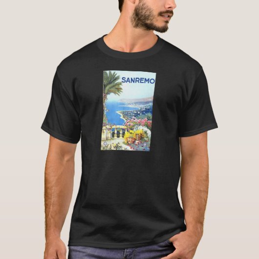 ヴィンテージサンレモイタリアヨーロッパ旅行 Tシャツ (正面)