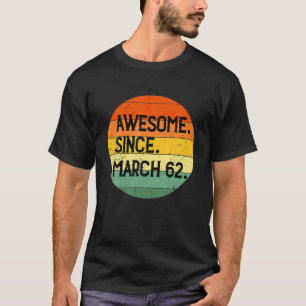 ヴィンテージサン1962年3月オリジナルパーツ60番目の誕生日 Tシャツ