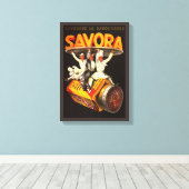 ヴィンテージサヴォラ薬効 キャンバスプリント (インサイチュ (ウッドフロア))