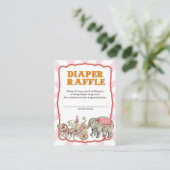 ヴィンテージサーカスおむつラッフルチケット エンクロージャーカード (スタンド正面)