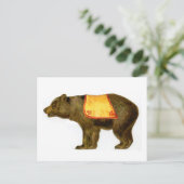 ヴィンテージサーカスがクマを演じる ポストカード (スタンド正面)