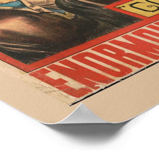 ヴィンテージサーカスのポスターがパレードのフロートを示す ポスター (角)