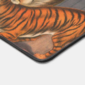 ヴィンテージサーカスのポスター6頭の虎を持つ女性。 デスクマット (コーナー)