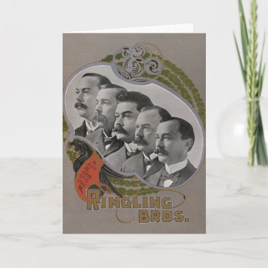 ヴィンテージサーカスのポスター カード (正面)