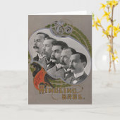 ヴィンテージサーカスのポスター カード (黄色い花)