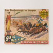 ヴィンテージサーカスのポスター ジグソーパズル (横)