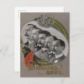 ヴィンテージサーカスのポスター ポストカード (正面/裏面)