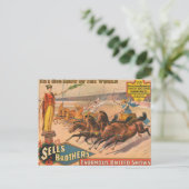 ヴィンテージサーカスのポスター ポストカード (スタンド正面)