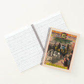 ヴィンテージサーカスのポスター、モンキー駆動コーチ ノートブック (内部)