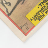 ヴィンテージサーカスのポスター、モンキー駆動コーチ フリースブランケット (角)