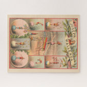 ヴィンテージサーカスのポスター – 曲芸のシーンを示す ジグソーパズル (横)