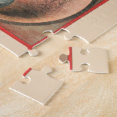 ヴィンテージサーカスのポスター – 曲芸のシーンを示す ジグソーパズル (側面)