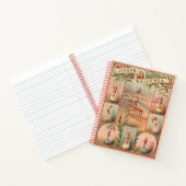 ヴィンテージサーカスのポスター – 曲芸のシーンを示す ノートブック (内部)