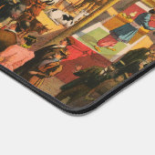 ヴィンテージサーカスの動物とパフォーマーのポスター デスクマット (コーナー)