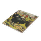 ヴィンテージサーカスはダチョウと大きな鳥を示している。 タイル (側面)