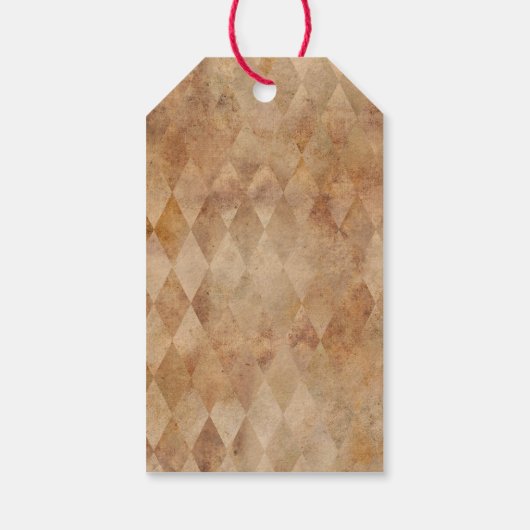 ヴィンテージサーカスをテーマにした誕生日パーティー ギフトタグ (裏面)