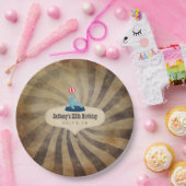 ヴィンテージサーカスをテーマにした誕生日パーティー ペーパープレート (パーティー)