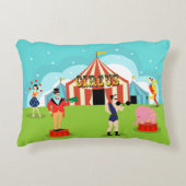 ヴィンテージサーカスアクセント枕 アクセントクッション (正面)