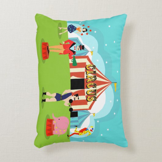 ヴィンテージサーカスアクセント枕 アクセントクッション (正面(垂直))