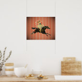 ヴィンテージサーカスアクロバット乗馬ポスター ポスター (キッチン)