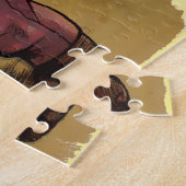 ヴィンテージサーカスイラストレーションアートオールドアンティーク ジグソーパズル (側面)