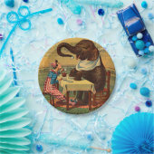 ヴィンテージサーカスイラストレーションアートオールドアンティーク ペーパープレート (パーティー)