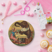 ヴィンテージサーカスイラストレーションアートオールドアンティーク ペーパープレート (パーティー)