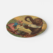 ヴィンテージサーカスイラストレーションアートオールドアンティーク ペーパープレート (アングル)