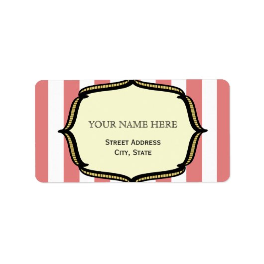 ヴィンテージサーカスインスパイア住所 シール (正面)