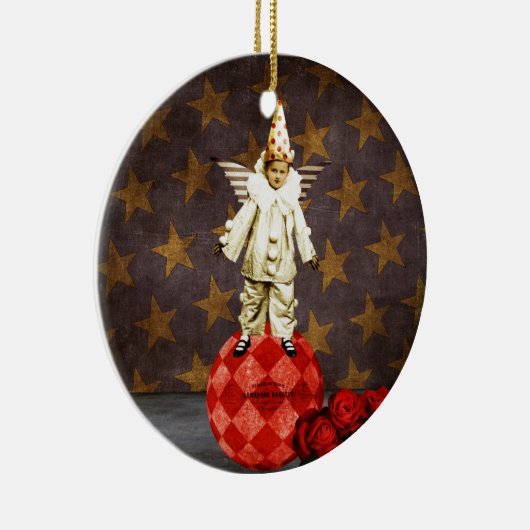 ヴィンテージサーカスエンジェルピエロ セラミックオーナメント (右)