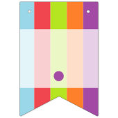 ヴィンテージサーカスカラーバースデーパーティー バンティングフラッグ (第1の旗)