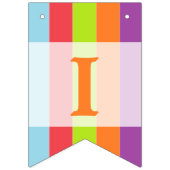 ヴィンテージサーカスカラーバースデーパーティー バンティングフラッグ (第3の旗)