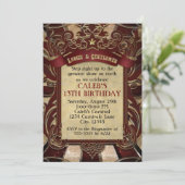 ヴィンテージサーカスカーニバルエレガントウェディング招待状 招待状 (スタンド正面)