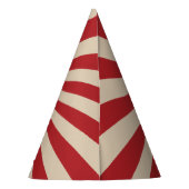 ヴィンテージサーカスカーニバルレッド&ブルー誕生日ハット パーティーハット (裏面)