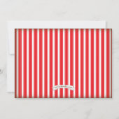 ヴィンテージサーカスカーニバルワゴンバースデーパーティー 招待状 (裏面)